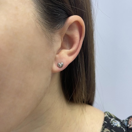 Пусеты из серебра без вставок