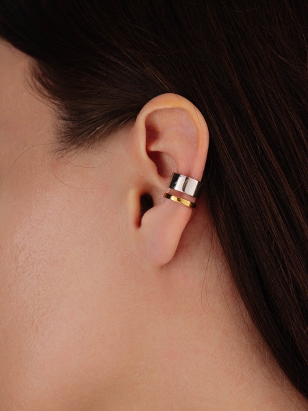 Серьги из серебра без вставок 2350404891 от KRASNOE, металл Серебро, вставка Без вставок