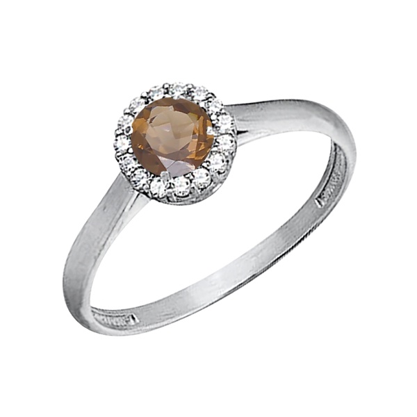 Купить кольцо из серебра с топазом в интернет-магазине KRASNOE