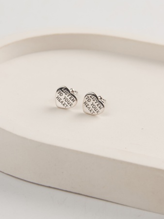 Пусеты из серебра  без вставок