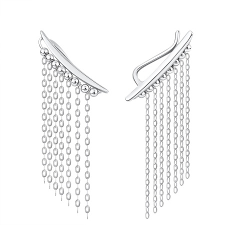 Серьги из серебра без вставок Серьги из серебра без вставок