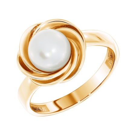 Купить кольцо из серебра с жемчугом и жемчугами в интернет-магазине KRASNOE