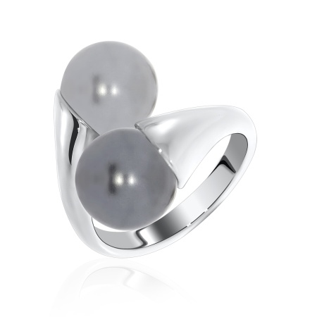Купить кольцо из серебра с жемчугом в интернет-магазине KRASNOE