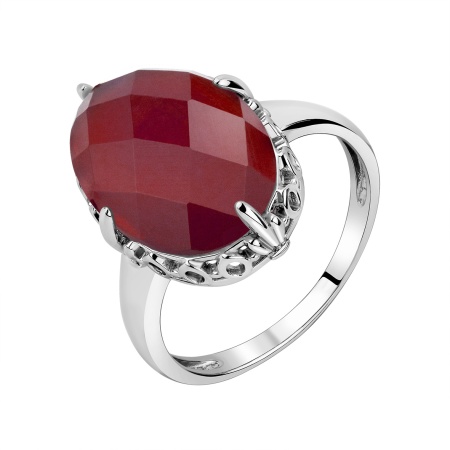 Купить кольцо из серебра с агатом в интернет-магазине KRASNOE