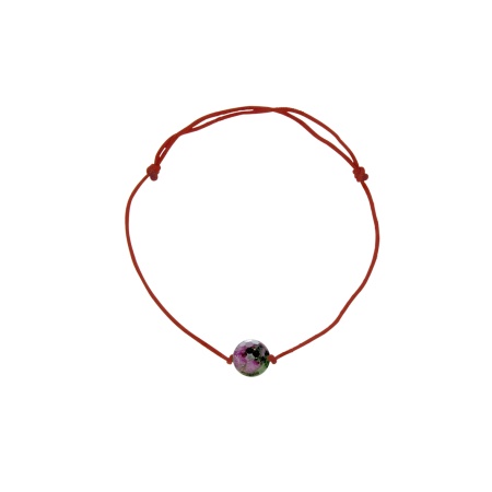 Купить браслет на нити с рубин-цоизитом