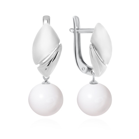 Серьги из серебра с агатами 2340390900-10 от KRASNOE, металл Серебро, вставка Агат