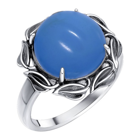 Купить кольцо из серебра с бирюзой в интернет-магазине KRASNOE