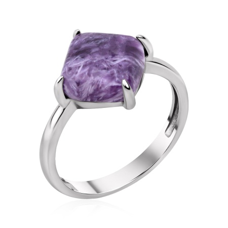 Купить кольцо из серебра с чароитом в интернет-магазине KRASNOE