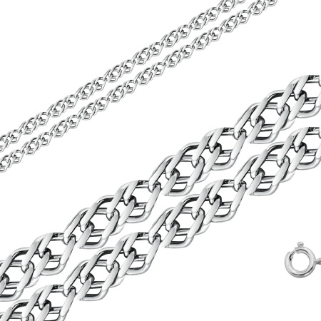 Цепь из серебра без вставок