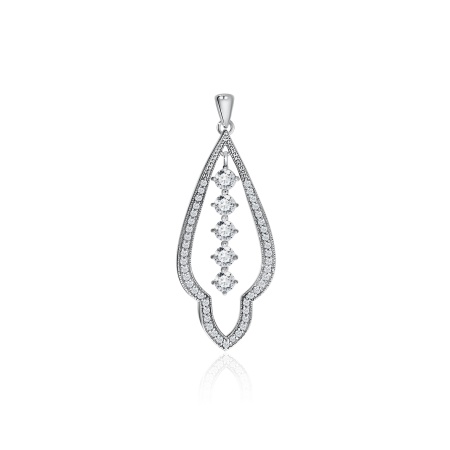 Купить подвеска из серебра с фианитами