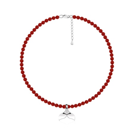 Колье из серебра с агатами