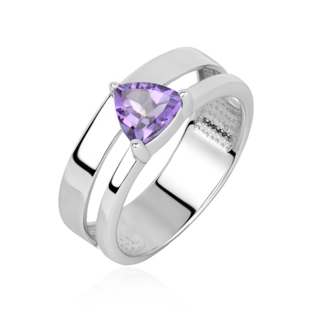 Купить кольцо из серебра с аметистом в интернет-магазине KRASNOE
