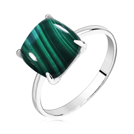 Купить кольцо из серебра с малахитом в интернет-магазине KRASNOE