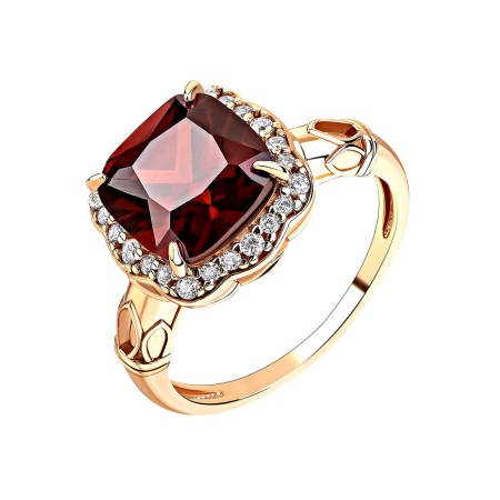 Купить кольцо из серебра с фианитами в интернет-магазине KRASNOE