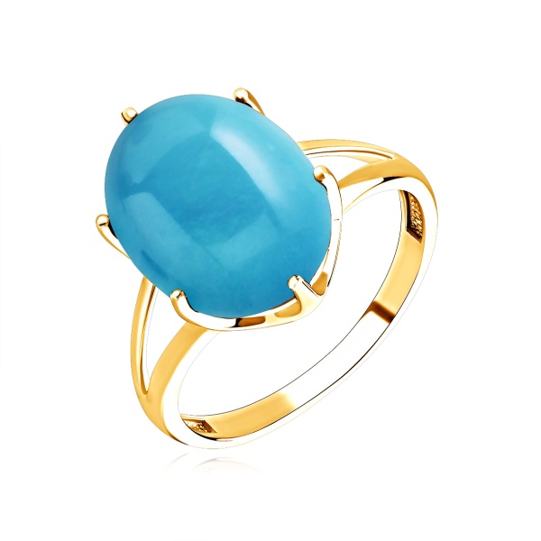 Кольцо из серебра с бирюзой со скидкой