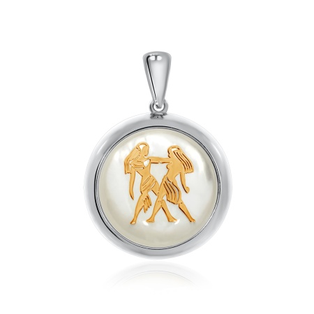 Купить подвеска из серебра с перламутром