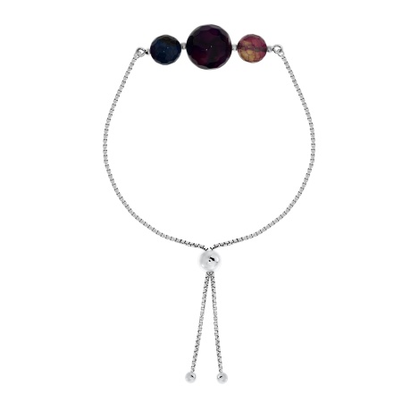 Купить браслет из серебра с агатами