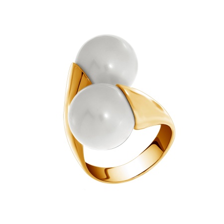 Купить кольцо из серебра с жемчугом в интернет-магазине KRASNOE