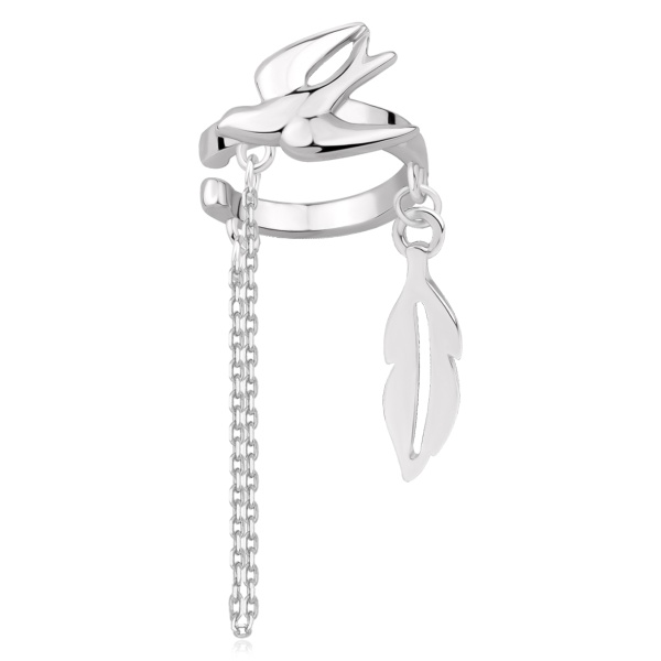 Серьги из серебра без вставок