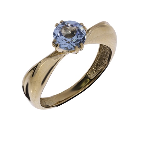 Кольцо из золота с топазом со скидкой