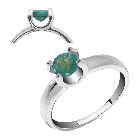 Купить кольцо из серебра с бериллом в интернет-магазине KRASNOE