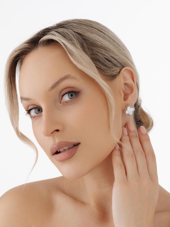 Серьги из серебра с перламутрами