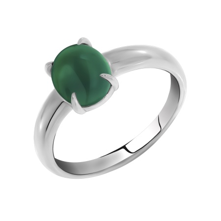 Купить кольцо из серебра с агатом в интернет-магазине KRASNOE