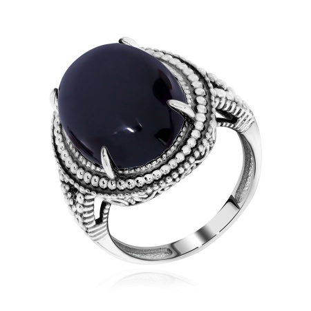 Купить кольцо из серебра с агатом в интернет-магазине KRASNOE