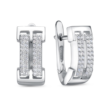 Серьги из серебра с1205884 от KRASNOE, металл Серебро, вставка Фианит