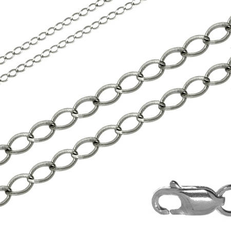 Цепь из серебра без вставок