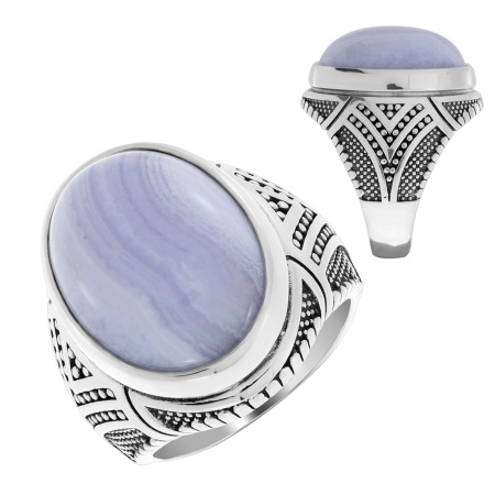 Купить кольцо из серебра с агатом в интернет-магазине KRASNOE