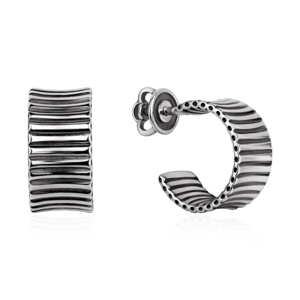 Пусеты из серебра без вставок в ювелирном интернет-магазине Пусеты из серебра без вставок в ювелирном интернет-магазине