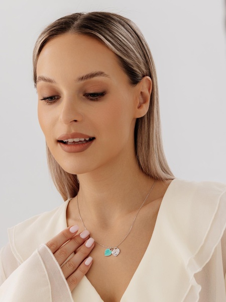 Колье из серебра без вставок 8364405416-9-45-70