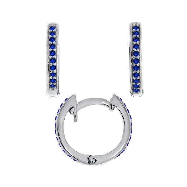 Серьги из серебра с ситаллами 2340881273л-81 от KRASNOE, металл Серебро, вставка Ситалл