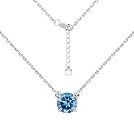 Колье из серебра с топазом