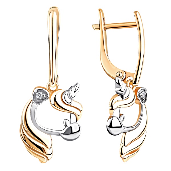 Серьги из серебра с фианитами в ювелирном интернет-магазине