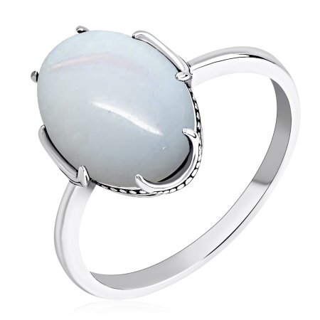 Купить кольцо из серебра с лунным каменем в интернет-магазине KRASNOE Купить кольцо из серебра с лунным каменем в интернет-магазине KRASNOE
