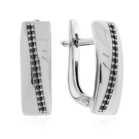 Серьги из серебра с ситаллами 2340881466л-20 от KRASNOE, металл Серебро, вставка Ситалл