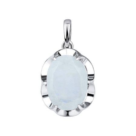 Купить подвеска из серебра с лунным камнем