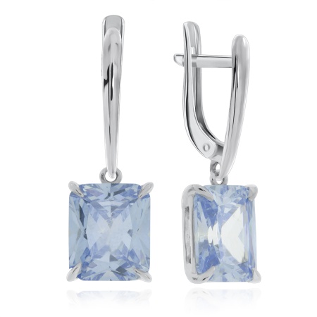 Серьги из серебра с фианитами 2340201787-70 от KRASNOE, металл Серебро, вставка Фианит