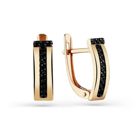 Серьги из золота 002-0620-0005-012 от KRASNOE, металл Золото, вставка Фианит