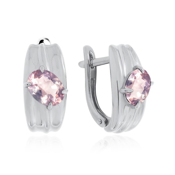 Серьги из серебра с кварцами в ювелирном интернет-магазине Серьги из серебра с кварцами в ювелирном интернет-магазине