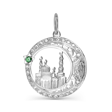 Подвески из серебра с кварцем