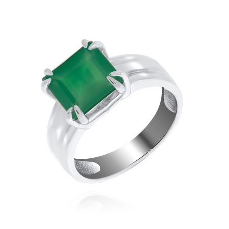 Купить кольцо из серебра с агатом в интернет-магазине KRASNOE