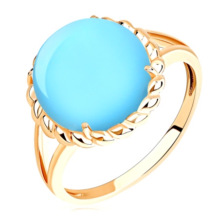 Купить кольцо из серебра с бирюзой в интернет-магазине KRASNOE