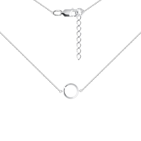 Колье из серебра без вставок