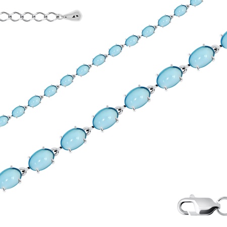 Купить браслет из серебра с фианитами