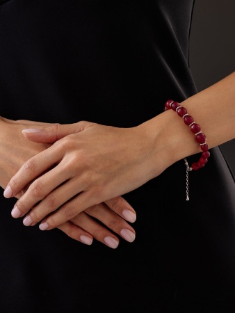 Купить браслет из серебра с агатами