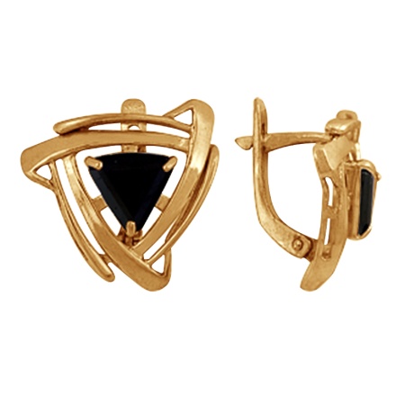 Серьги из серебра с фианитами со скидкой