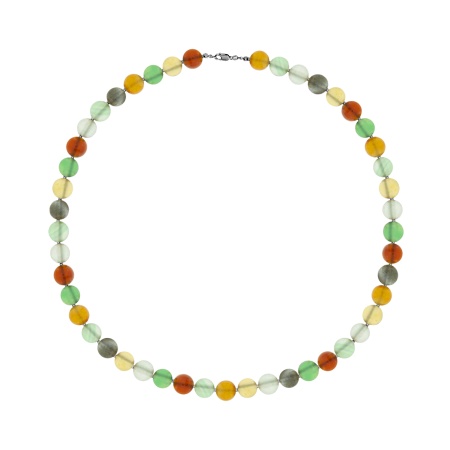 Колье из серебра с агатами 8340396118-50-2